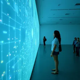 experiência imersiva de arte digital